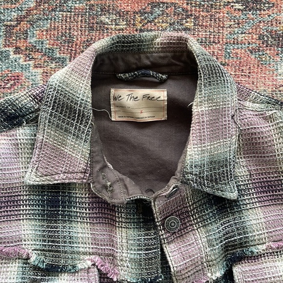 Free people waffle weave shacket - Picture 2 of 2